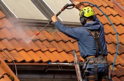 Démoussage et hydrofuge de toiture à Rolampont
